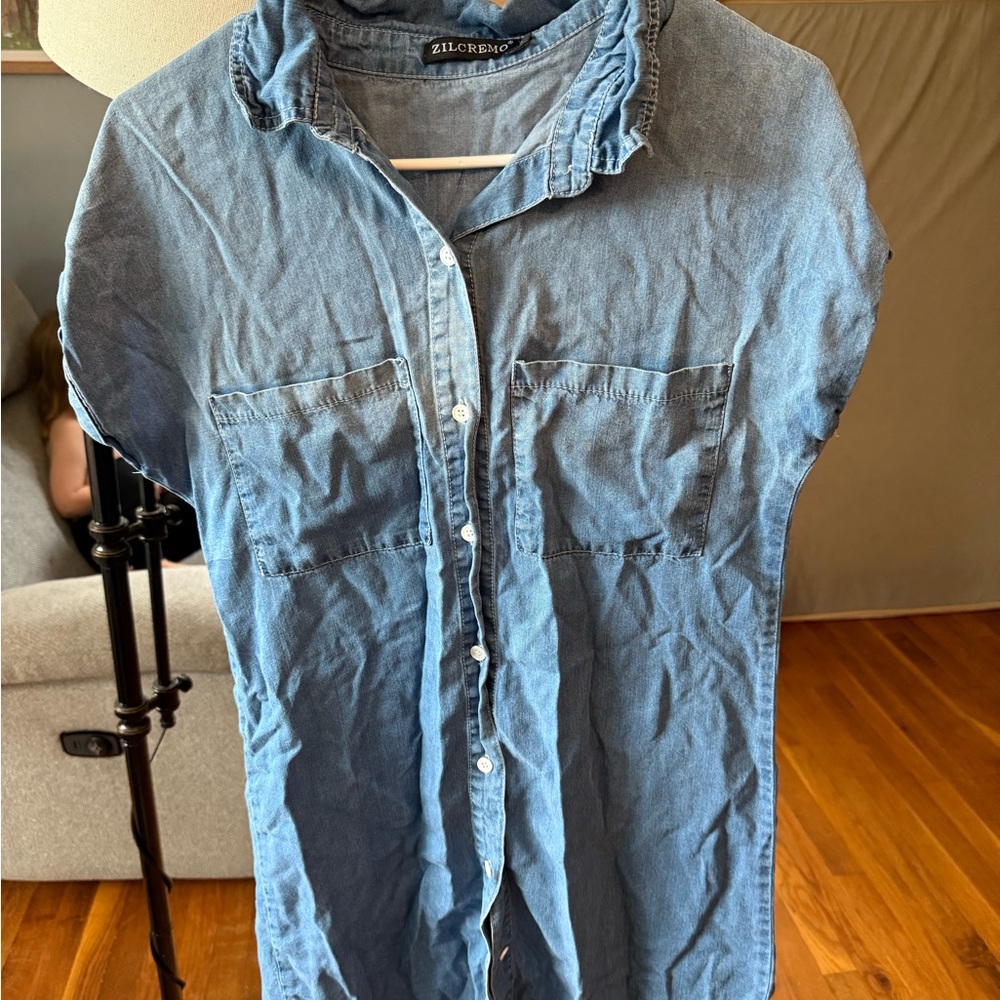 5/$25 Denim Blue Midi Dress